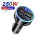 Универсальное зарядное устройство на 6 выходов Usb + Type-C (Черный) для авто SKU-00039 фото 9
