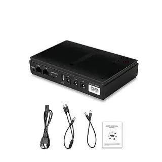 ДБЖ Mini UPS 12800mAh для роутера WiFi та IP камер DC1018L (DC1018P) 18 W з відновленими АКБ SKU-00030 фото