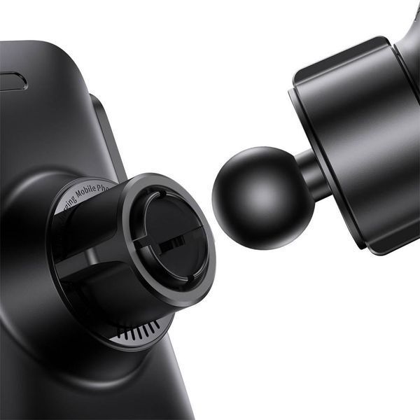 Тримач в авто Baseus Wisdom Auto Alignment Car Mount Wireless Charger CGZX000001 Black 15W CHR-897920 фото