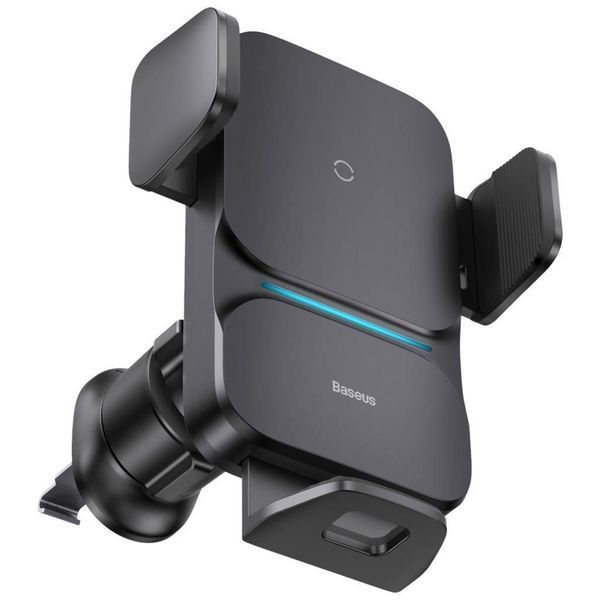 Тримач в авто Baseus Wisdom Auto Alignment Car Mount Wireless Charger CGZX000001 Black 15W CHR-897920 фото