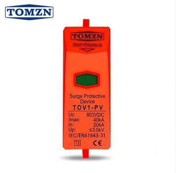 Сменный модуль ограничителя перенапряжения SPD DC 800V 20-40KA TOMZN TOV1-PV SKU-00414 фото