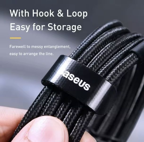 Кабель Baseus 100W швидка зарядка Type-c Type-c 2м CBL-642660 фото