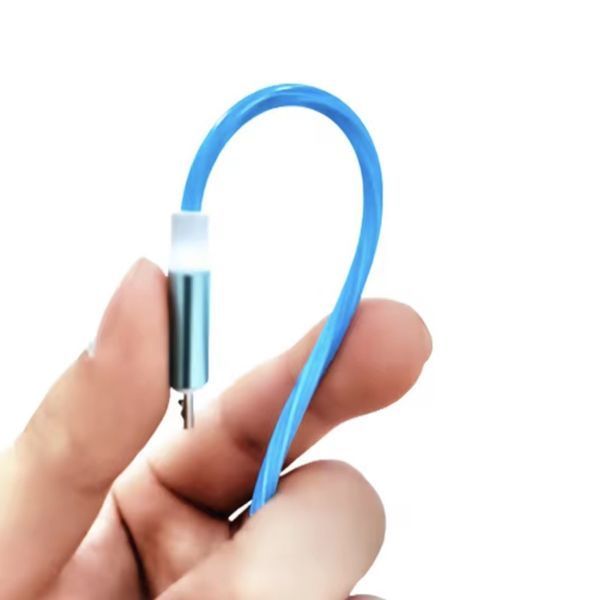 Сяючий кабель USB - Micro USB синій SKU-00243 фото