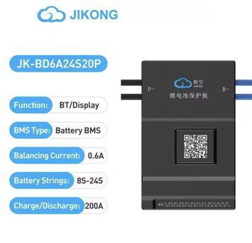 BMS плата JiKong JK-BD6A24S20P 200A bluetooth 0.6A балансировка SKU-00273 фото
