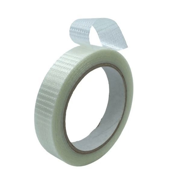 Клейка стрічка термостійка армована Filament Lian Li Tape 10T56, рулон 20мм х25м ПРОЗОРНИЙ SKU-00085 фото