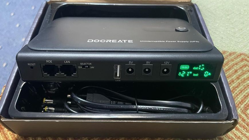 UPS для роутера DC1036L 14000mAh 36 W Output 5V/9V/12V/24V LED дисплей с восстановленными АКБ SKU-00048 фото