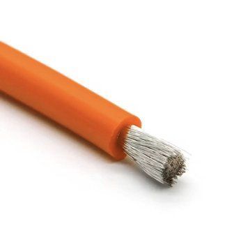 Кабель 6AWG (16.1мм&sup2;) оранж., медный в силиконовой изоляции SKU-00349 фото