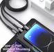 Кабель 3в1 Pilot 100W Lightning/Micro USB/Type-C міцний 3 в 1 шнур з роз'ємами lightning, micro usb, type C SKU-00036 фото 4